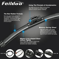 Feildoo 24 + 20 oštrice brisača vjetrobranskog stakla Fit za Ford Windstar + Premium hibridna zamjena