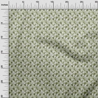 Onuone pamučna kambrična maslina zelena tkanina Geometrijska DIY odjeća prekriva tkanina za ispis tkanina