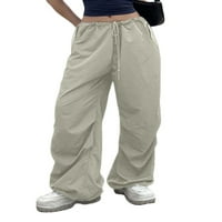 Žene labave teretne pantalone Hip hop stil pune boje casual nacrtavajuce joggers široke noge pantalone