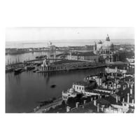 Foto: Panorama Venecije, Italija, morska carinarnica, crkva 'pozdrav', 1870
