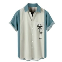 Feternalmenov ljetni havajski gumb tiskani kratkih rukava za muške ljetne casual modne majice kratkih