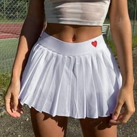 Charella ženska seksi slatka suknja tanka seksi kratka bočna patent patent zatvarača bijela, s