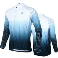 Biciklistički biciklistički dres Brzo suho dugačak patentni patent MTB biciklistička majica, bijela