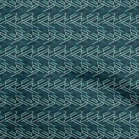 Onuone poliester Lycra Teal Plava tkanina Geometrijska DIY odjeća za preciziranje tkanine Tkanina od