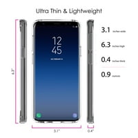 Razlikovanje Clear ShockOfofofofofofof-hibrid za Samsung Galaxy S9 + Plus - TPU branik akrilni zaštitnik