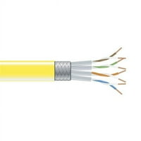 CAT 250-MHz zaštićen nasukan PVC skupno kabl, žuta - Ft