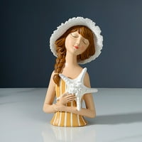 Smjesna djevojka figurica za skladištenje olovke Kolekcionar za dekoraciju na stolu