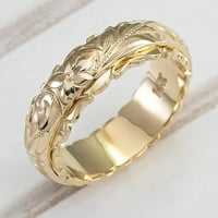 Prstenovi za žene elegantne cvijeće srebro, vjenčani prstenovi nakit zlata i klizač