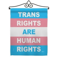 Trans Prava Zastava ljudske bašte Postavite Pride X18. Dvostrano dvorište baner