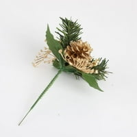Prilično Comy umjetni boranski borov paki poklon bo božićno drvsko stablo ukras cvijeća Cvijeće božićno