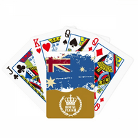Australija Flavor zastava Retro ilustracija Royal Flush Poker igračka karta