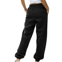 Giligiliso ženske ležerne čvrste elastične struine pantalone duge ravne hlače