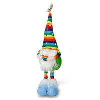 Velike ponude DVKPTBK Rainbow skalabilni gnome stoji stil rudolph šareni ukrasi ukrasi