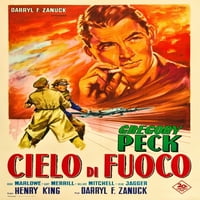 Dvanaest sati Visoki Gregory Peck na talijanskom posteru Art TM i autorska prava ?? 20. vek fo film