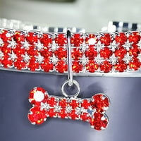 Slatki mini kućni ljubimac Bling Rhinestone Chocker ogrlice zamišljene ogrlice za pse