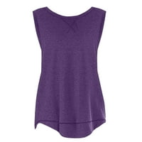 Majice za vježbanje za žene Elegantna bluza plus veličine kratkih rukava šivene detalji bluze Splice