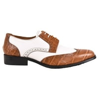 Muška kožna kroko Suede ispisane Oxford haljine cipele