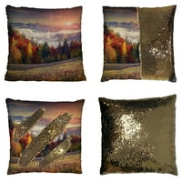 Šarene jeseni sunčeve planine Reverzibilni sireni sekfin jastuk na jastuku Početna Dekor jastuk