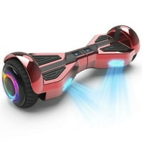 Hoverboard Starship sa Bluetooth zvučnikom, kromiranim samostalnim balansirajućim skuteri sa znanstvenim fantastičnim dizajnom i LED kotačima