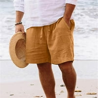 Yubnlvae labav pantalona muška i ljetna pantnu službu Casual All Solid Color Pamučna labava plus size