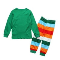 Toddler Baby Boys Girgi Božićne pidžame setovi dječje majice hlače postavi loungewebrower slepne rublje 1- godina