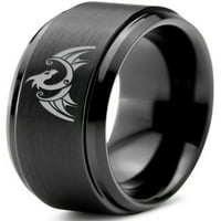 Volfram Dragon Dragons Fire Briady Folklorni prstenski prsten za muškarce Žene Udobnost FIT Black Step