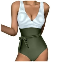 Seksi seksi tiskani bikini set Push up kupaći kupaći kostim visoki struk kupaći kostim vojska zelena