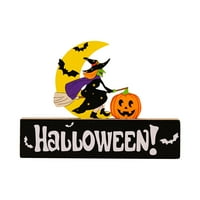 Mrigtriles Halloween ukrasi, festival Ghost Gnome Drveni ukrasi, dekoracija atmosfere, postavljanje