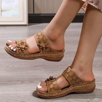 Ljeto Plus size Ortopedske ženske sandale Žene lutke Ležerne prilike sandale Cvjetni klinovi cipele