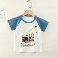T-majica za djevojke toddlera vrhova kratkih rukava ljetna raglan beba prozračna slatka odjeća
