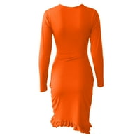 Ženska moda Solidna boja Asimetrična seksi haljina kratka osnovna mini haljina za mini klub Ljeto Vintage