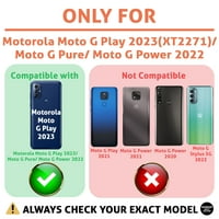 Talozna tanka kućišta telefona Kompatibilan je za Motorola moto G Play G Pure G Snaga, kravata boja