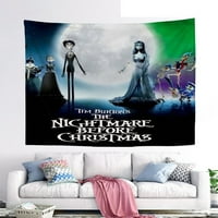 Noćna mora prije božićne tapiserije, Jack i Sally Božićna čudovišta Viseća krpa za božićnu zabavu Početna