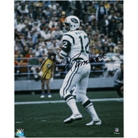 Joe Namath New York Jets je autogramirao 16 20 bijelog dresa u džepnom fotografiju