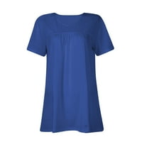 Ženske vrhove Žene Ljetne puff kratkih rukava Tors Dressy Casual V izrez T-majice Slatka bluza za radne