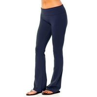Ženske joge hlače Način rastezanja vježbanja pantalone Slim fit dugim bootleg flare hlače