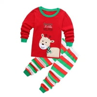 Toddler Boys Outfits Set pidžama za dječje djevojke Božić Santa Claus Xmas Pijamas Set Pamuk PJs Spavaće