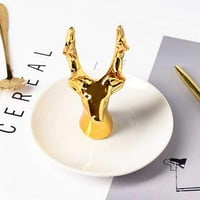 Southwit Animal Styling Figurine Desktop Plasman Minijaturni ukrasi Kućni dekor Keramički zanat Zlatni