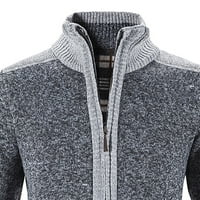 Muška platna obuća Muški džemper sa džemper plus baršunasti pleteni pleteni džemper tiskani kardigan