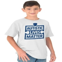 Obuče o autizmu Omladinska majica Tees Thirt za decu Autistični život Materiji Podrška Vodite šetnju