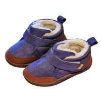 Tenmi Kids toplo plijeni plišani zimski čizmi za zimske čizme Fau Fur Prvo hodanje cipele Školo Ležerne