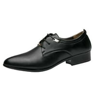 Puuawkoer muške cipele modni klasični stil Britanci Retro Istect Toe čipkasti Business casual šire cipele