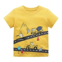 The Majice TODDLER Dječaci Dječji kratkih kratkih kratkih kratkih majica Tees Fashion Crtani kamioni