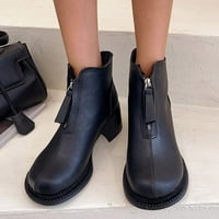 Retro patentni potpetica visoke čizme modne ženske cipele prozračne kratke ženske čizme