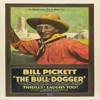 Bill Pickett Bull-Dogger vintage postera