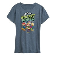 Raketna snaga - Finish Line - Grafička majica za žensku majicu kratkih rukava