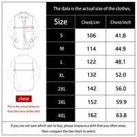 Dubinik® Flannel majica za muškarce dugih rukava muške majice na dugim rukavima pamuk mekani plašten redovan fit s džepovima