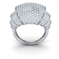 Prirodno 3,25ct okruglo Diamond Prong Fancy Ladies Angažovanje prstena za brisanje svadbene posude 18K