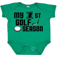Inktastic Moj 1. golf sezona poklon baby boy bodi