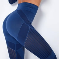Aufmerove klirence široke pantalone za žene za žene dame dizanje hip-a vježbanje u fitnesu s visokim